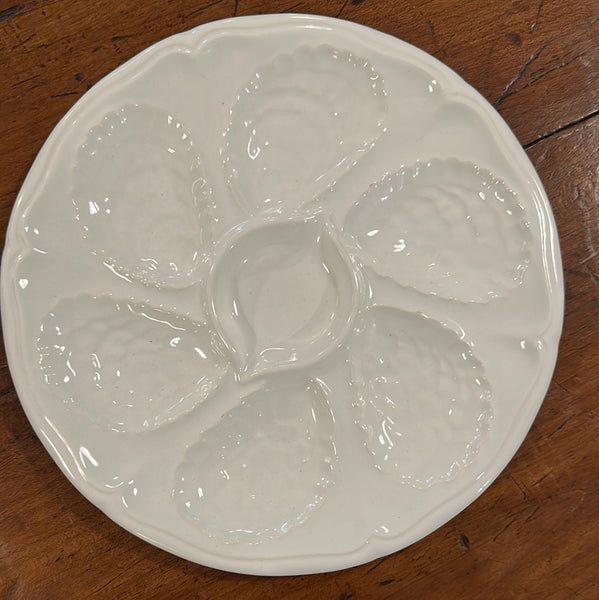 French White Oyster Plates