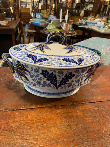 Blue and White Soup Tureen