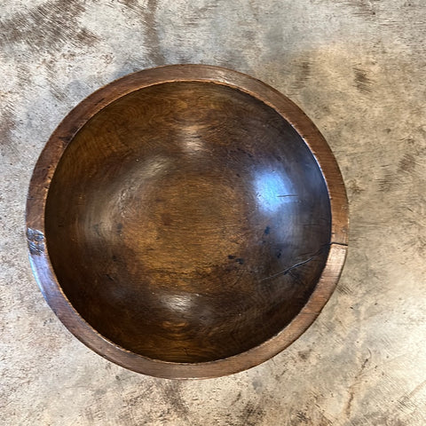 Hand Turned English Dairy Bowl