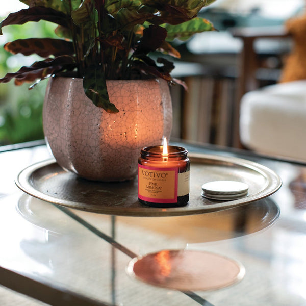 Pink Mimosa Aromatic Jar Candle