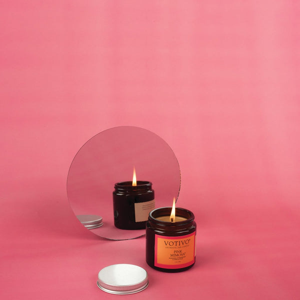 Pink Mimosa Aromatic Jar Candle